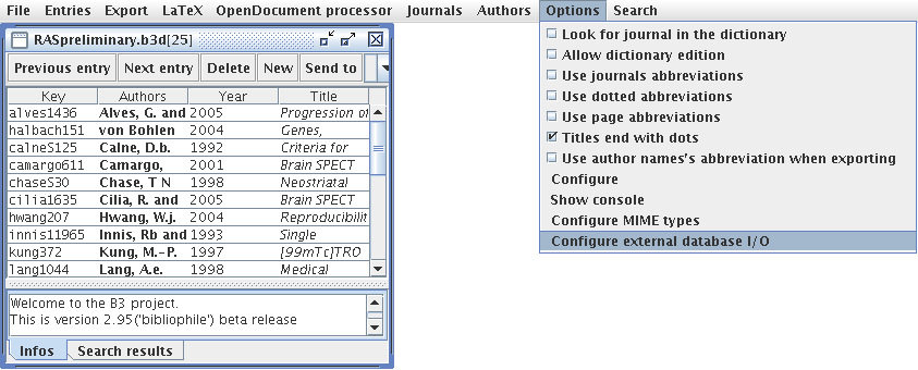 Database Configuration.